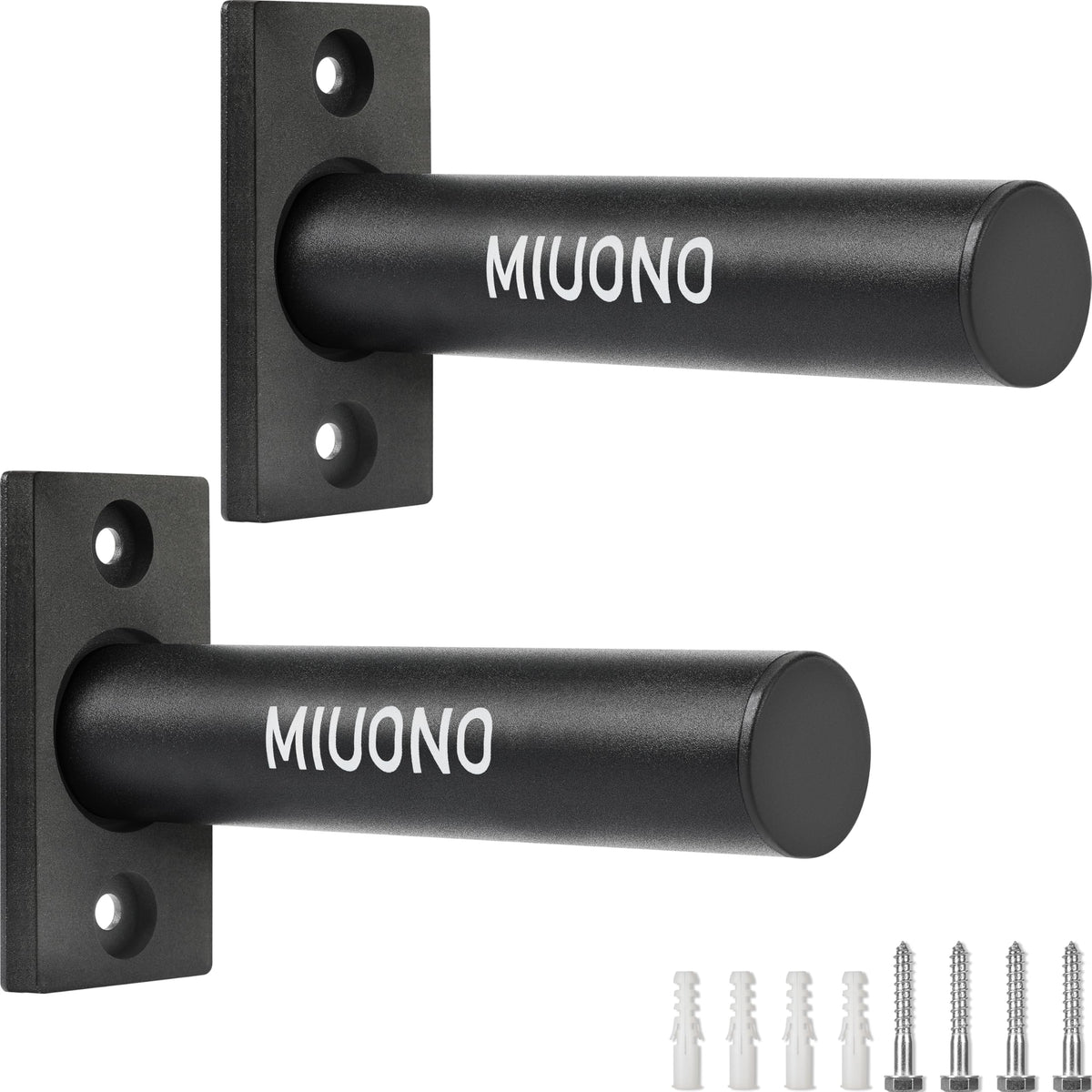 MIUONO Weight Plate Holder, 2 Pack Weight Plate Rack, Fit for 2 Inch Olympic Plate Storage Home Gym
