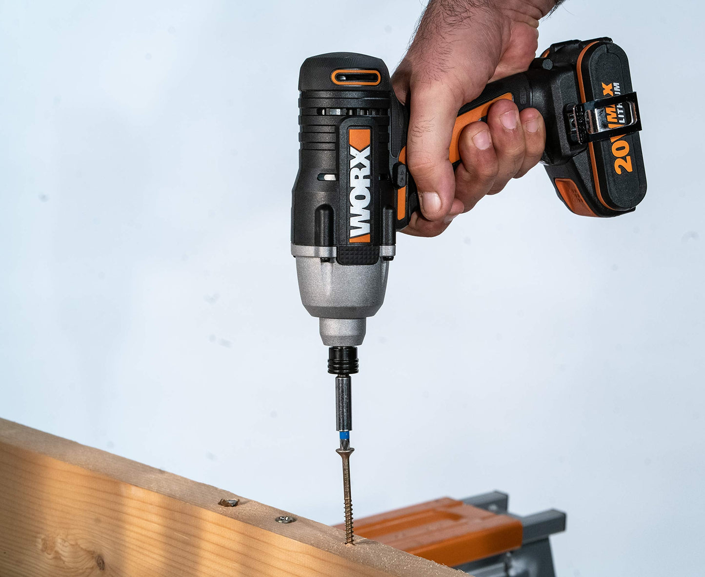 WORX WX291 Cordless Impact Driver with 2.0 Ah Battery, Black, 18V (20V Max)