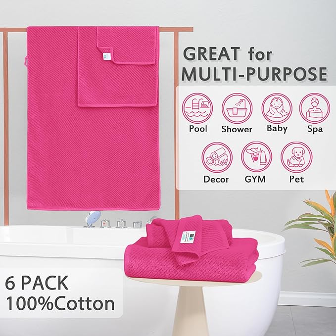 Hot Pink Towels