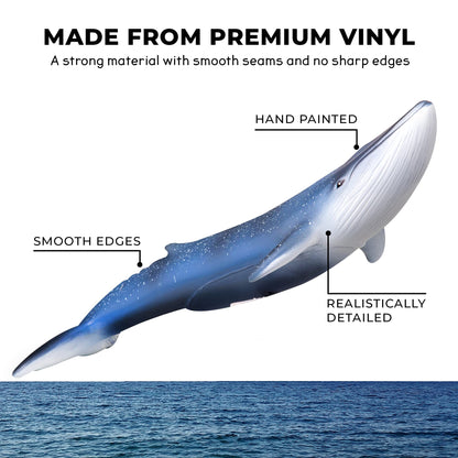 Learning Minds Jumbo Sea Animal Figures - Set of 7 Educational Fish Toys For Children - Shark, Whale, Dolphin Toys For Kids - Toy Fish & Sea Creatures For Children - Suitable From Age 18 Months