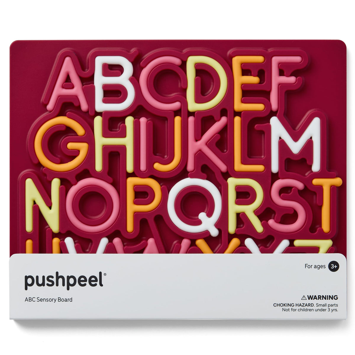 Pushpeel Advanced ABC Tracing Puzzle Board (Best for Ages 4+) – Silicone Learning Toy for Pre-Writing & Fine Motor Skills – Quiet Sensory Travel Activity Toy for Kids – Uppercase Alphabet, Granite