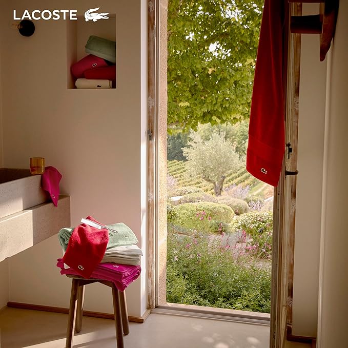 Lacoste Heritage 100% Supima Cotton Tub Mat, Light Denim, Premium Super Soft