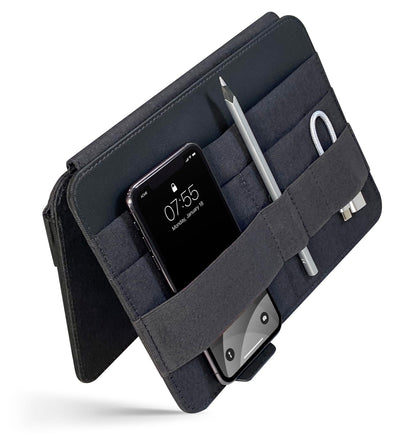Beblau FOLD PRO Portable Tech Organizer – Attachable Device Pouch & Desk Sleeve | Gadget Case for Office and Home | Work-from-Home Essentials | Flexible Backpack Insert | Fits 13"-15"
