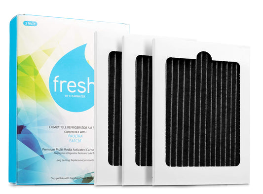 FRESH Paultra Refrigerator Air Filter Replacement for Frigidaire Pure Air Ultra, Electrolux PureAdvantage EAFCBF, Compatible with Smart Choice PureAir, Part 242061001, 241754001 - Mist (3 Pack)
