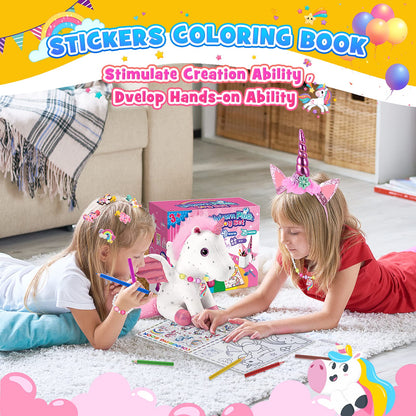 EUCOCO Unicorn Gifts for Girls Age 3-8, Unicorn Soft Toys for 3 4 5 6 7 Year Old Girls Stuffed Animals for Kids for 3-8 Year Old Girl Toys Kids Toy Age 3-8 Birthday