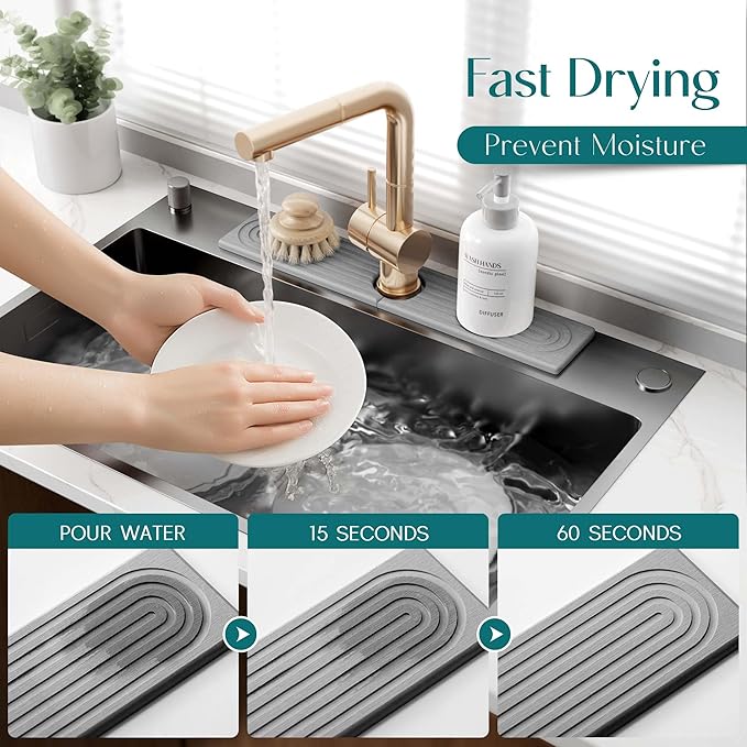 Faucet Mat for Kitchen Sink