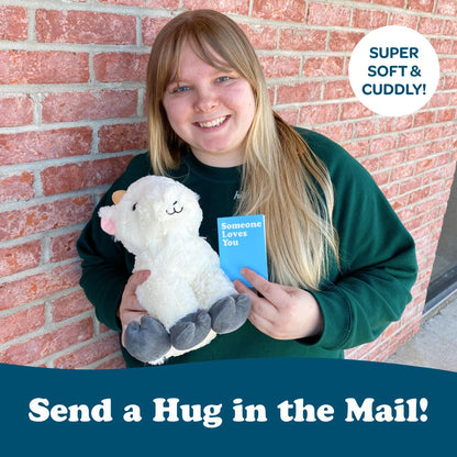 SendAFriend Gus the Goat Stuffed Animal Care Package, Someone Loves You Box, Great Gift For Any Reason (Love You Notecard)