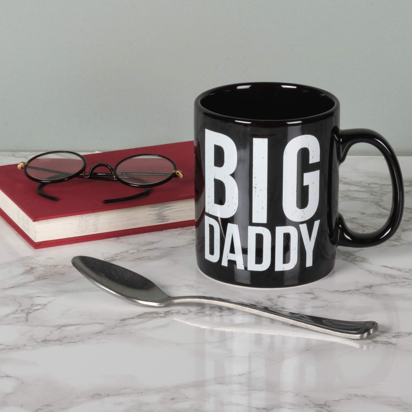 Primitives by Kathy Stoneware Coffee Mug, 1 Count (Pack of 1), Big Daddy, 20 ounces, 4.5"W x 5"H