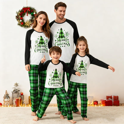 Awoscut Christmas Family Matching Pajamas Christmas Pjs Holiday Nightwear Sleepwear Sets Long Sleeve Pjs(S#697, Mom, M)