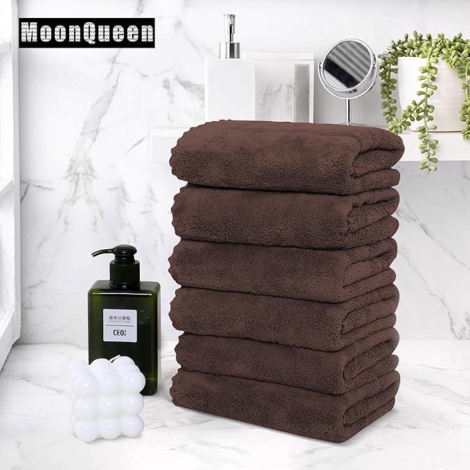 MOONQUEEN 6 Pack Premium Hand Towels