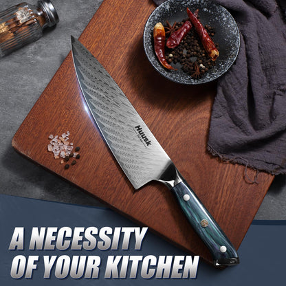Huusk 8" Chef Knife with 5.7" Japanese Kitchen Utility Knife