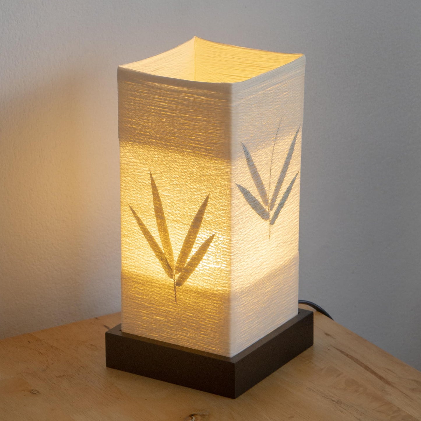 Import Nomad Unbound Japanese Lamp Lantern Asian - Table Lamp Japanese Decor Bamboo Lamp for Nightstand, Dresser, Living Room, Kids Room, Dorm, Office - Instructions + Lightbulb Included