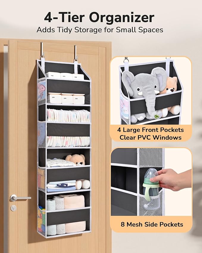 ULG 2 Pack Small Over Door Organizer
