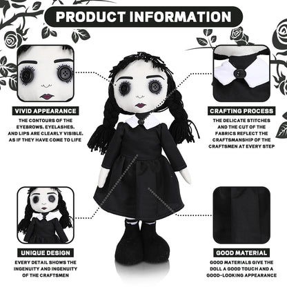 Varuotu 21" Gothic Haunted Doll Scary Living Dead Dolls Creepy Revenge Voodoo Doll Halloween Decoration Toy Gag Gifts