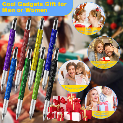 HOFASON Fathers Day Dad Gifts Bulk, 24 Pcs 6 in 1 Multitool Multi Tool Pen, Small Bulk Gifts for Men Dad Husband, Christmas Stocking Stuffers, Prizes for Adults, Party Favors Office Cool Gadgets