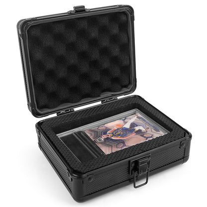 SolidCase Single Sport Card Case for PSA BGS SGC Slabs,Mini Slab Case for sports card, Deluxe Small graded Card Case for baseball card slabs Compatible with up to 2 PSA slabs or 2 BGS Slabs