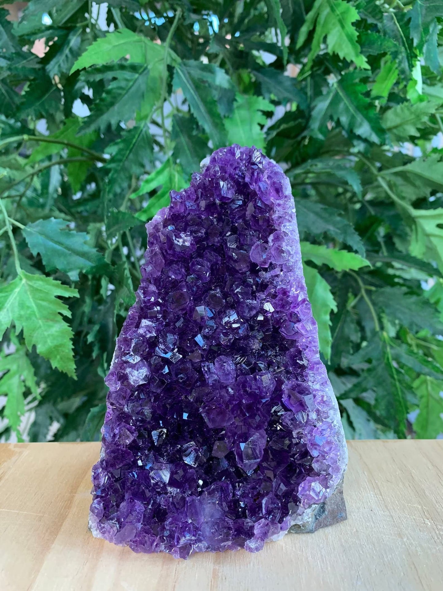 GAF TREASURES Uruguayan Deep Purple Amethyst Cluster, Amethyst Geode, Raw Amethyst, Amethyst Cathedral, Amethyst Druze, Amethyst Crystal (0.3-0.5 lb)