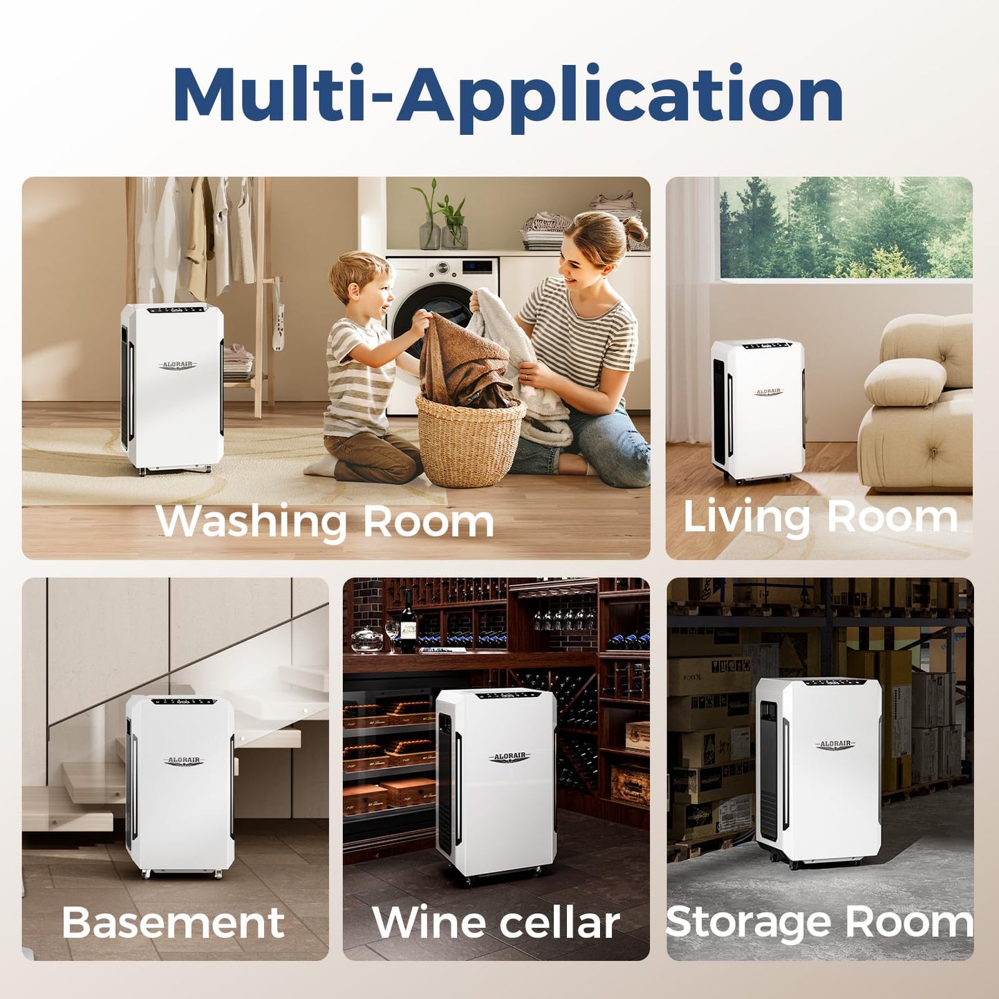 ALORAIR 120 Pints Commercial Grade Dehumidifier with Pump & Drain Hose SLGR Tech High Efficient Industrial Dehu for Bedroom, Basement, Bathroom, Home Use, Garage, Warehouse, 6 Years Limited Warranty
