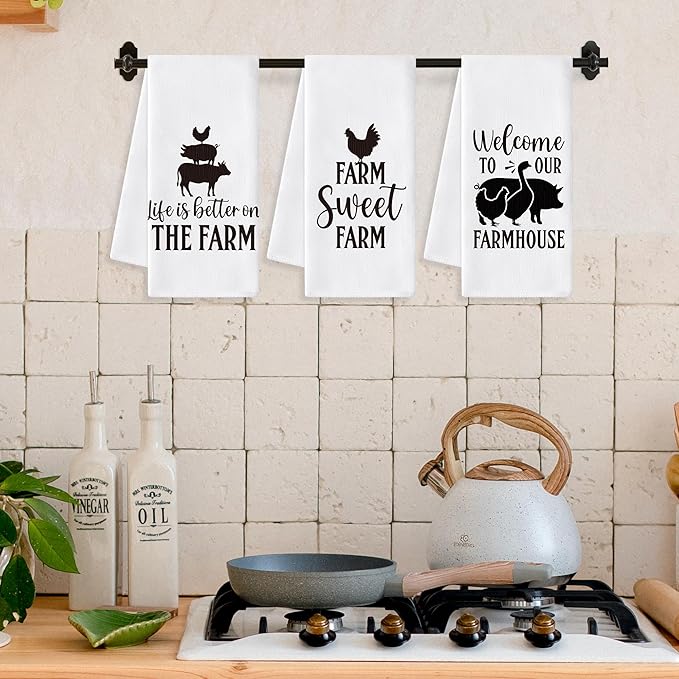 GROBRO7 Farm Animals Hand Towel