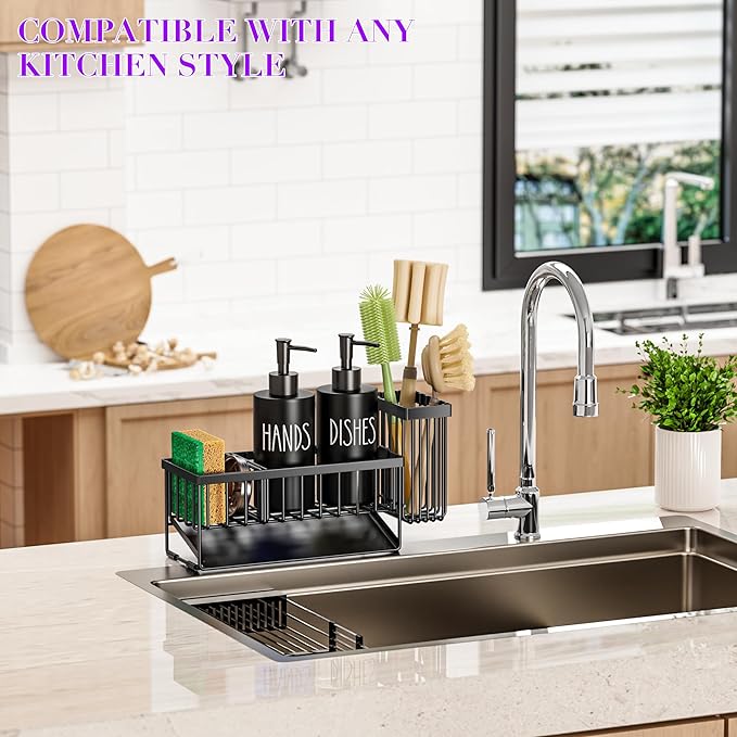 MASADI Kitchen Dish Soap Dispenser Set