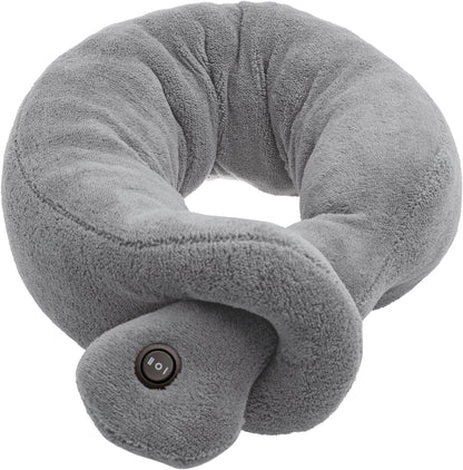 Ideas In Life Vibrating Massaging Neck Pillow - Colors Vary - Wrap Around Feature for Massage Therapy Electric BO Cushion Relax Muscles Relieve Stress for Office Home Travel - Random Colors Vary
