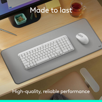 Logitech K250 Bluetooth Keyboard with Numpad, Easy Connectivity, Compact Wireless Keyboard Made with Recycled Plastic, Spill-Resistant, Comfortable Keys - Windows/MacOS - Graphite