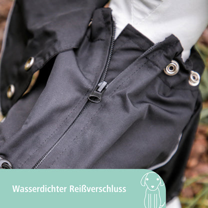 Kerbl Raincoat Manchester, Medium, Black