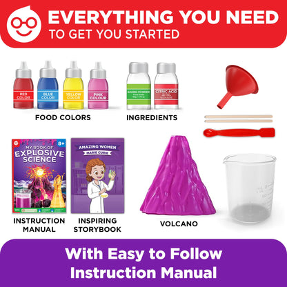 Doctor Jupiter Explosive Science Kit for Girls Ages 8-10-12-14 | Birthday Gift Ideas for 8,9,10+ Year Olds | Chemistry Set, STEM Toy Kit with 10 Experiments | Learning & Educational Projects