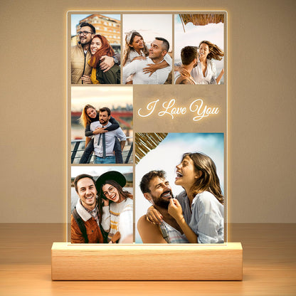 KoxSmar Custom Picture Frame, Personalized Photo Frame, Customized Picture Frames, Personalized Valentines Day Gifts for Her Him Women Men Girlfriend Boyfriend Mom Dad Couple Baby Kid Family Pet