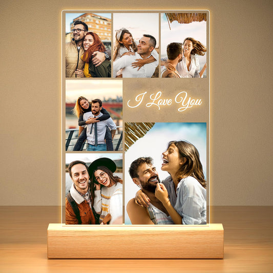 KoxSmar Custom Picture Frame, Personalized Photo Frame, Customized Picture Frames, Personalized Valentines Day Gifts for Her Him Women Men Girlfriend Boyfriend Mom Dad Couple Baby Kid Family Pet
