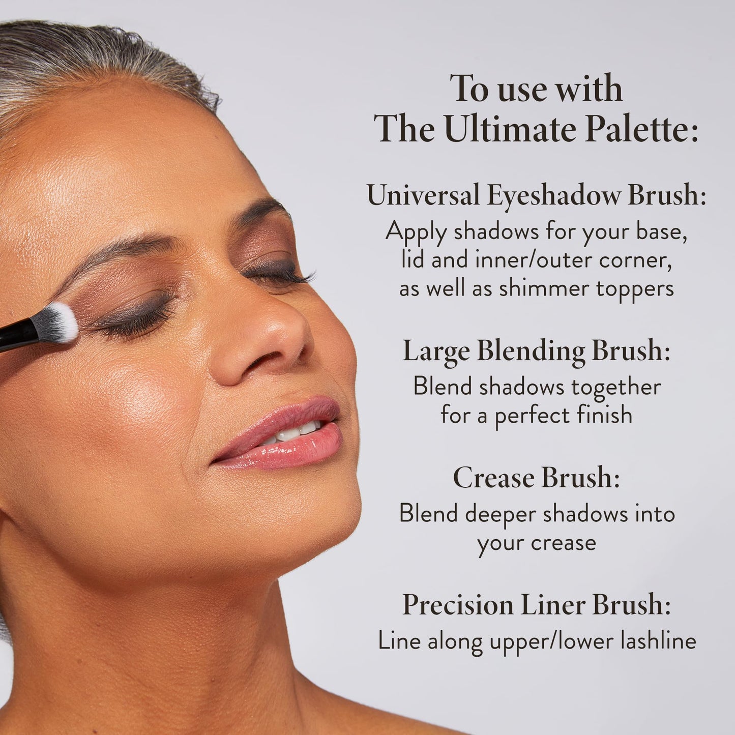 LAURA GELLER NEW YORK Retractable Black Kabuki Brush for Liquid, Cream and Powder Face Makeup With Aluminum Handle