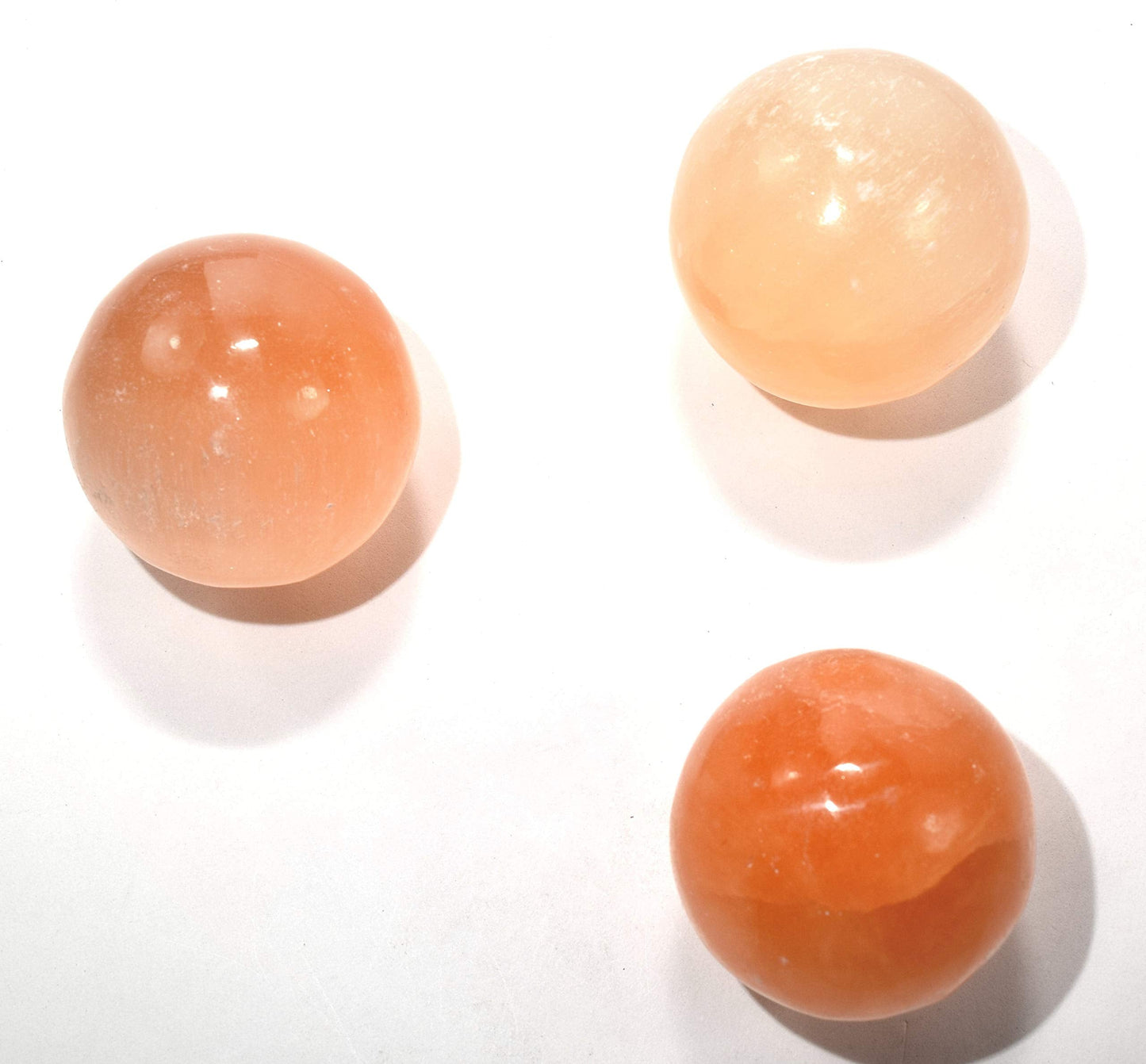 HQRP 40mm Natural Orange Selenite Sphere Polished Sparkling Gemstone Crystal Decor Mineral Ball from Morocco + Stand (1PC)
