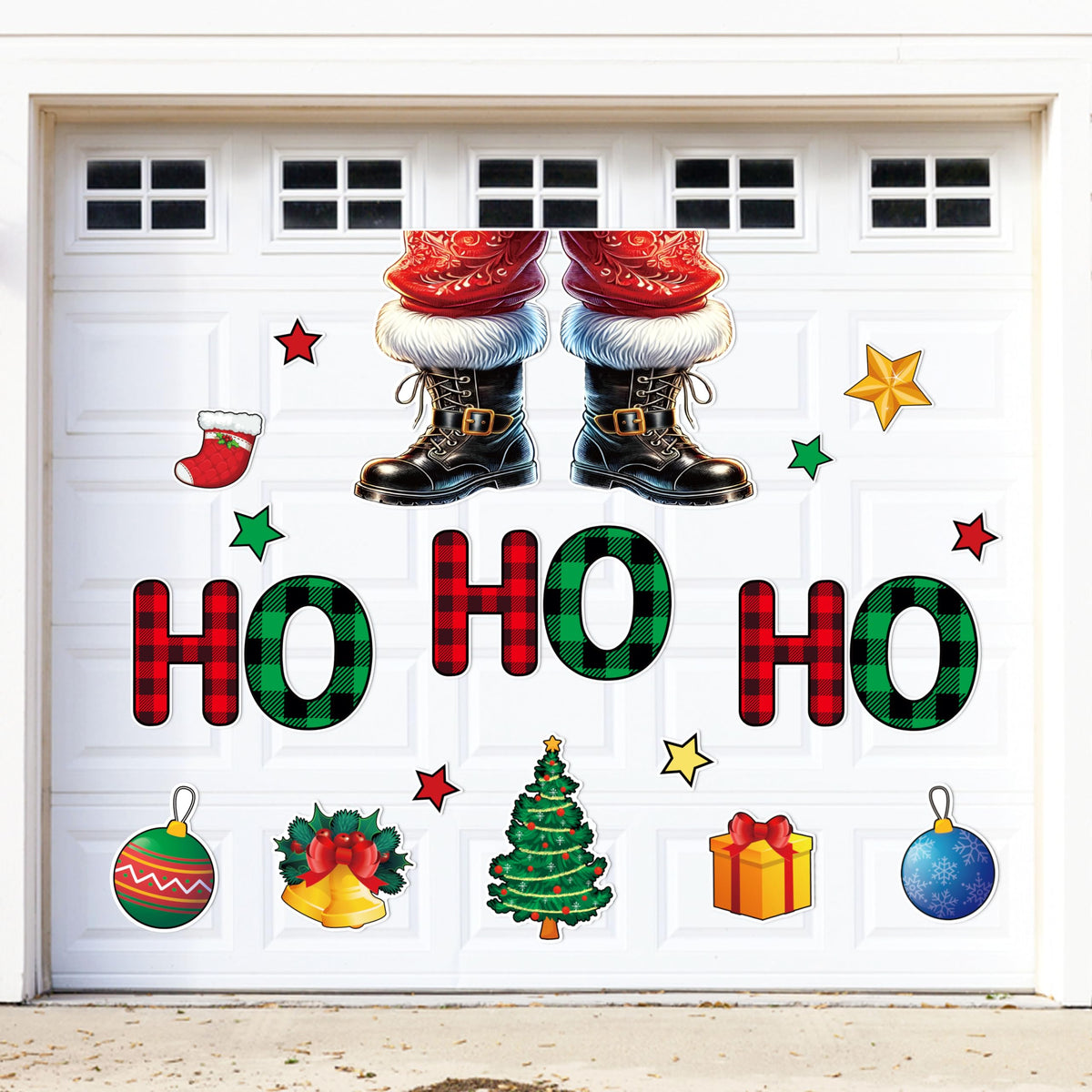 21PCS Christmas Garage Door Decorations Magnets - Santa Merry Xmas Holiday Refrigerator Fridge Kitchen Decor