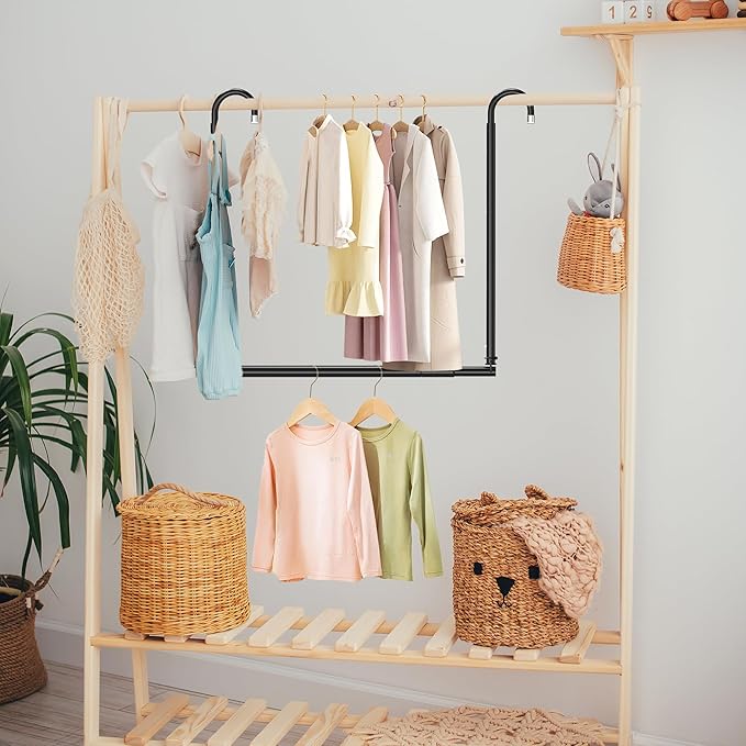 Hanging Closet Rod Adjustable Width Height Closet Rods