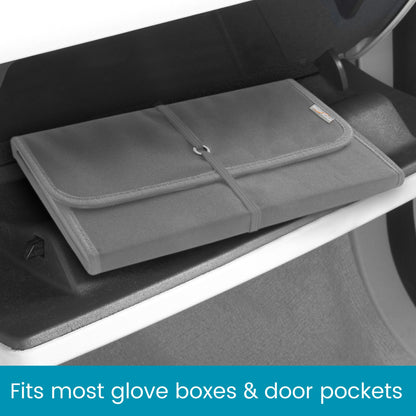 High Road Car Glove Box Organizer - Maintenance Folder for Car Documents - Card Pockets for Insurance and Registration with Receipt Log and Divider Tab Inserts