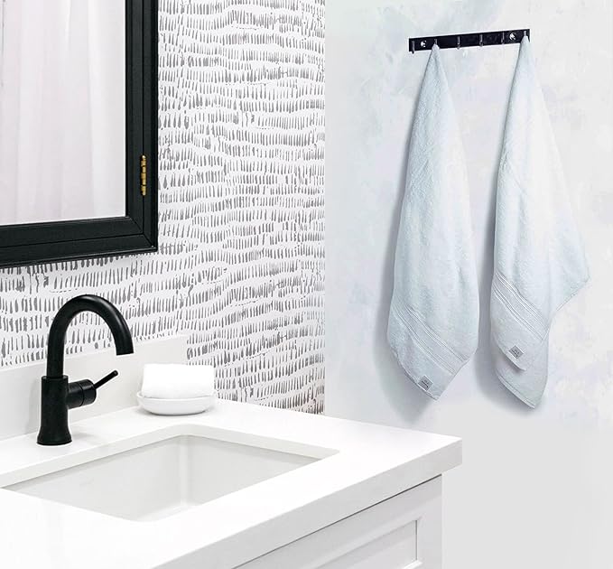 Large Bath Towels Set of 4 – 27x54 Inches – 100% Cotton – Quick Dry & Highly