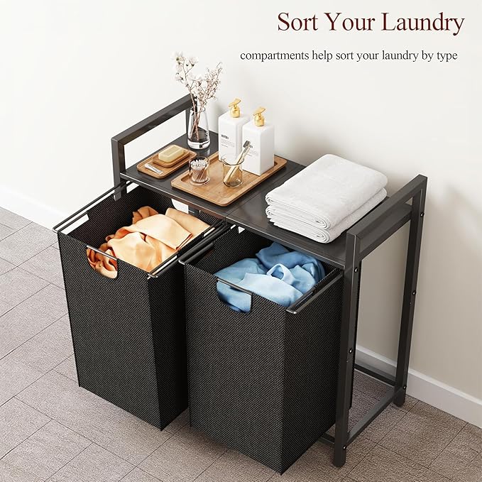 Kitstorack Laundry Basket Organizer, Laundry Hamper