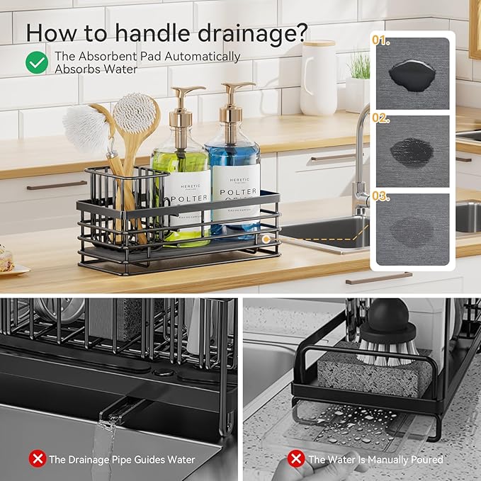 Yofidra Kitchen Sink Caddy Sponge Holder