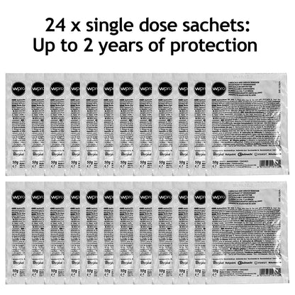 Hotpoint Washing Machine 3in1 Limescale Descaler & Detergent Remover 24 x 50g Sachets (2 Pack)