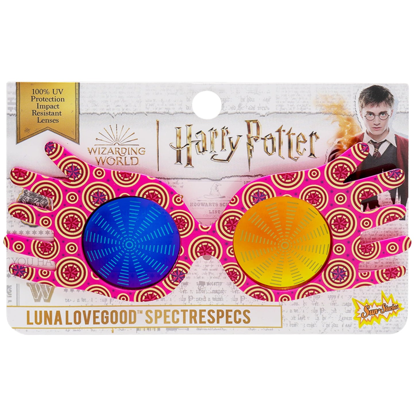 Sun-Staches Luna Lovegood Spectrespecs | Official Wizarding World Sunglasses | Harry Potter Costume Accessory | UV400 Lenses | One Size Fits Most