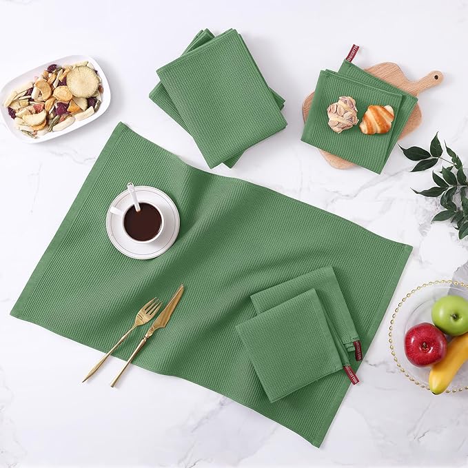 Homaxy 100% Cotton Waffle Weave Dish Cloths