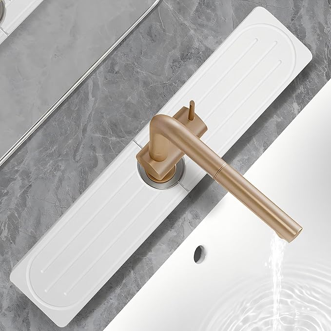 Stone Faucet Mat for Kitchen Sink, Diatomite Fast Drying Absorb Moisture Tray