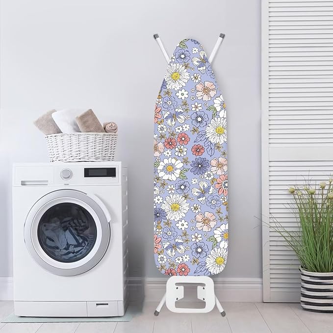 Daisy Print Ironing Board Cover Pretective Covers 15x54 Inch Standard Ironing