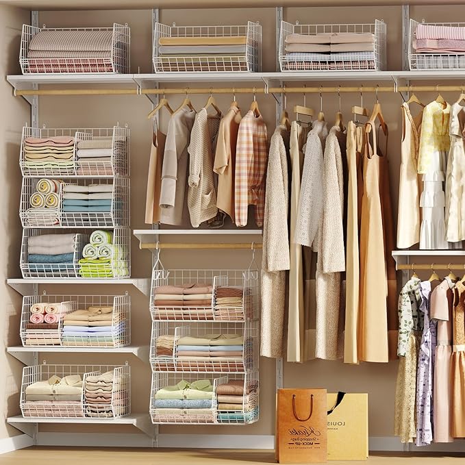 3 Tier Extra Large Closet Hanging Shelves