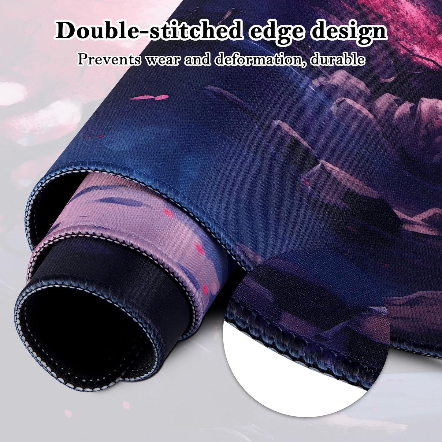 Yimomoyi Non Slip Mouse Pad, 80 x 30cm Mouse Mat Extended, Gaming Mousepad Waterproof, Desk Mat with Rubber Base, Desk Pad Laptop for Office and Home (05-Sakura Mouse Pad)