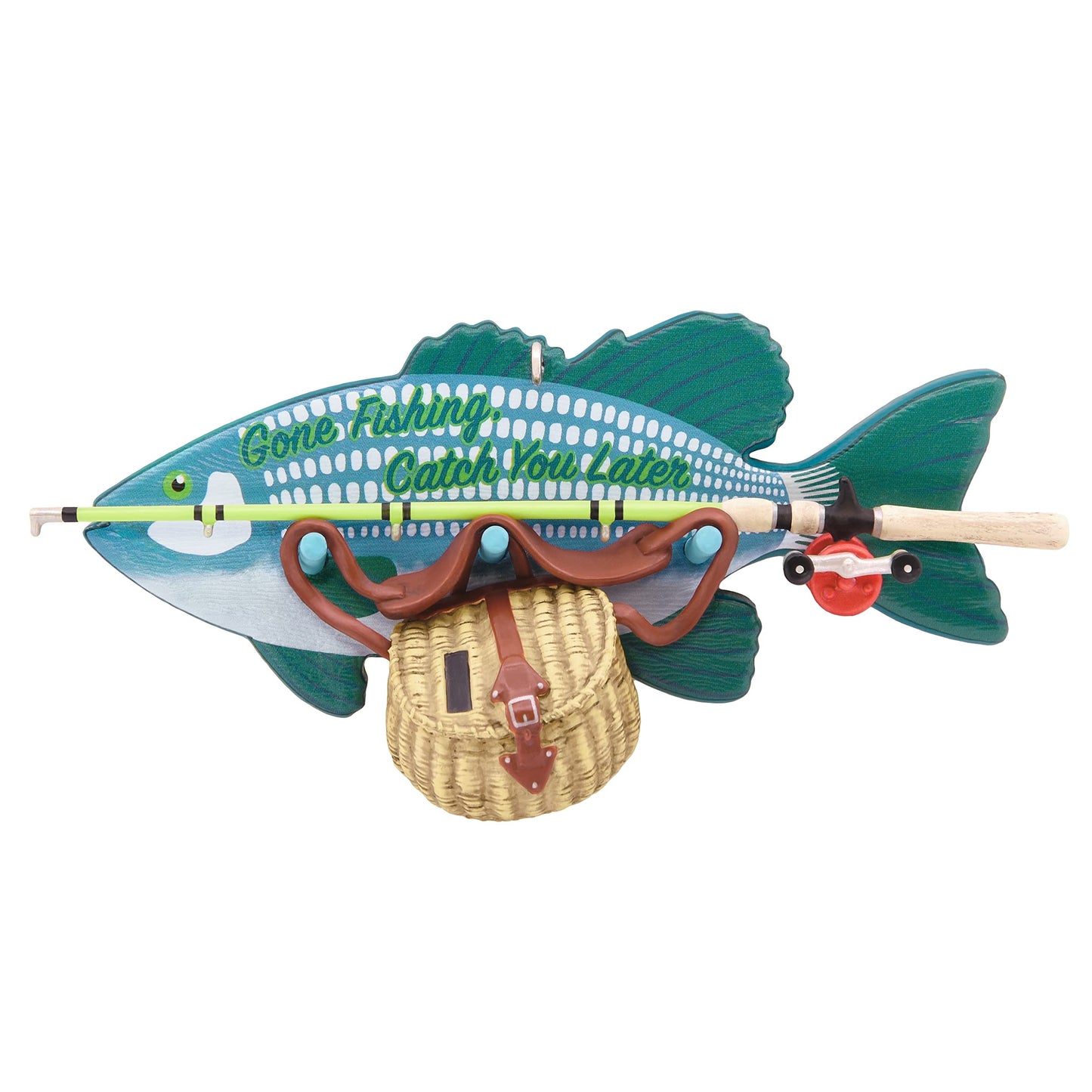 Hallmark Keepsake Plastic, Christmas Ornament 2022, Gone Fishing