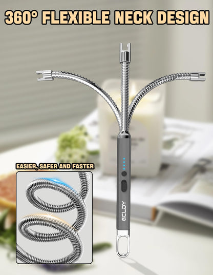 Electric Candle Lighter, Best Stocking Stuffers 2025 for Women Men Adults, Birthday Gift for Women Wife Mom Sister Nana Men, Long Rechargeable Lighter for Candle Grill Home Kitchen BBQ Camping
