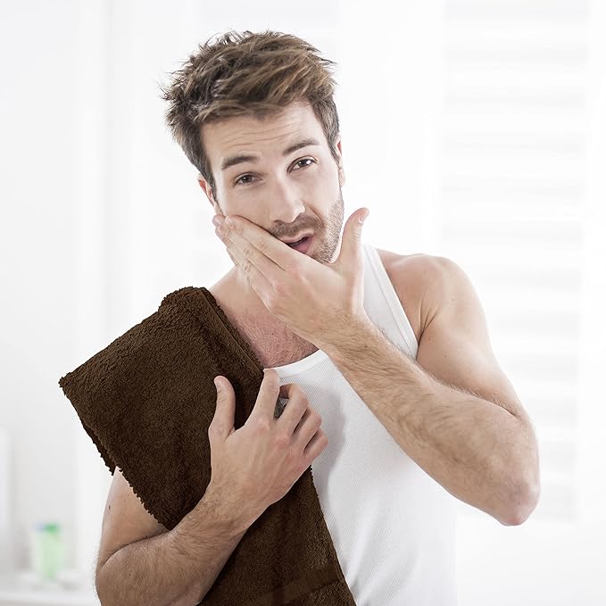 Utopia Towels Dark Brown Salon Towels, and Home Hair Care