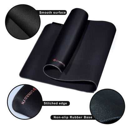 ZORESYN RGB Gaming Mouse Pad - 39.4"x19.7" Large Mousepad with Led Light, Keyboard Pad Gaming Accessories for Desk, Non-Slip Rubber Base Big Mouse Mat for Gamer,Black