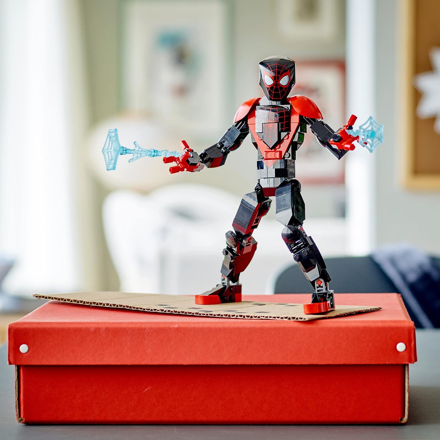 LEGO 76225 Marvel Miles Morales Figure Set, Fully Articulated Spider-Man Action Toy, Super Hero Movie Collectible, Birthday Gift Idea for Kids